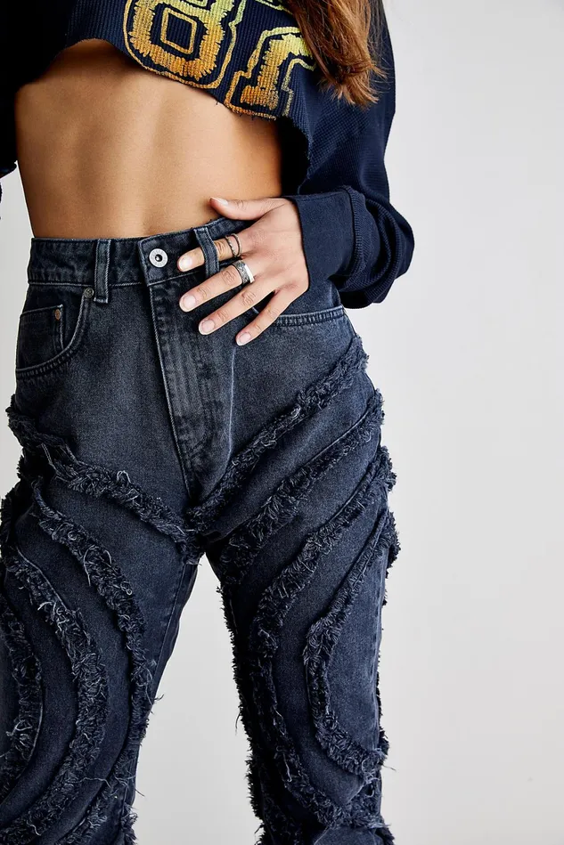 Women Statement Jeans Free People The Ragged Priest Gaze Jeans Charcoal