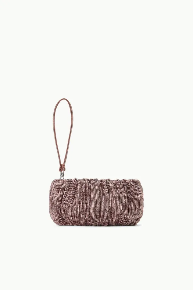Women STAUD Beaded BEADED BEAN BAG MAHOGANY Women STAUD Beaded BEADED BEAN BAG MAHOGANY