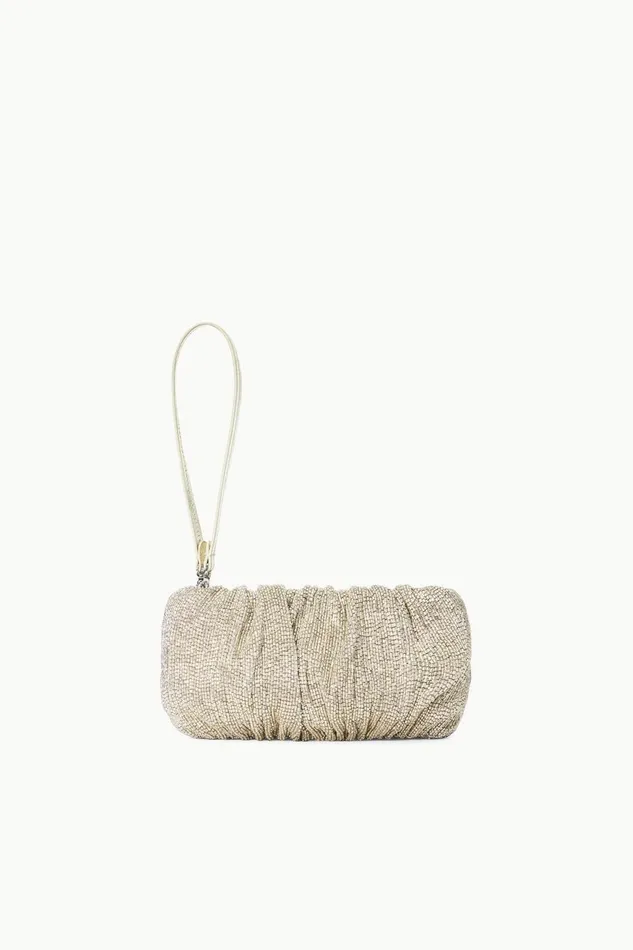 Women STAUD Beaded BEADED BEAN BAG SILVER Women STAUD Beaded BEADED BEAN BAG SILVER