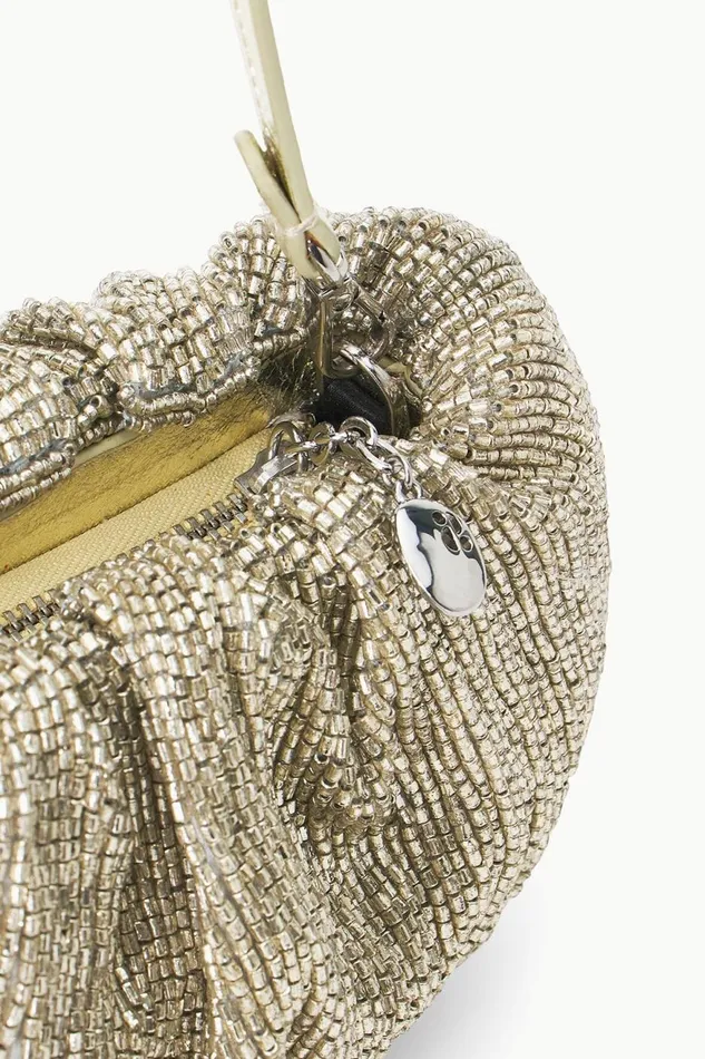 Women STAUD Beaded BEADED BEAN BAG SILVER Women STAUD Beaded BEADED BEAN BAG SILVER