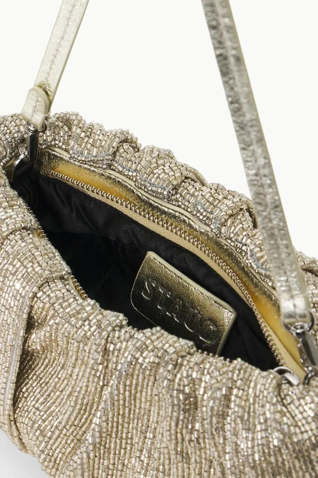 Women STAUD Beaded BEADED BEAN BAG SILVER Women STAUD Beaded BEADED BEAN BAG SILVER