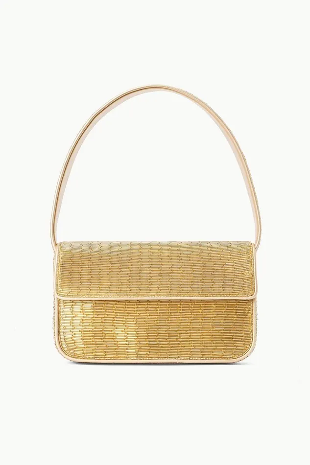 Women STAUD Beaded TOMMY BEADED BAG GOLD