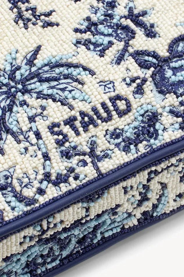 Women STAUD Beaded TOMMY BEADED BAG TOILE DE PUP