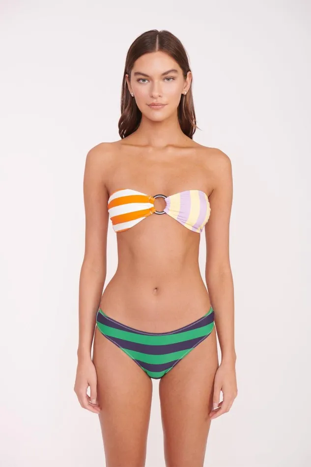 Women STAUD Bikinis GEMMA BIKINI BOTTOM CABANA STRIPE MULTI