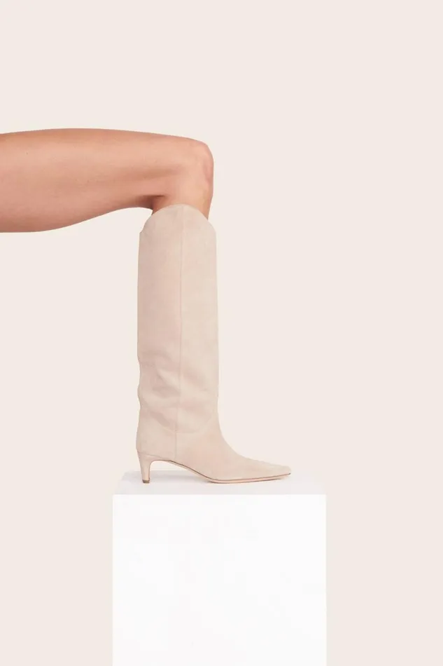 Women STAUD Boots WESTERN WALLY BOOT MINK SUEDE Women STAUD Boots WESTERN WALLY BOOT MINK SUEDE