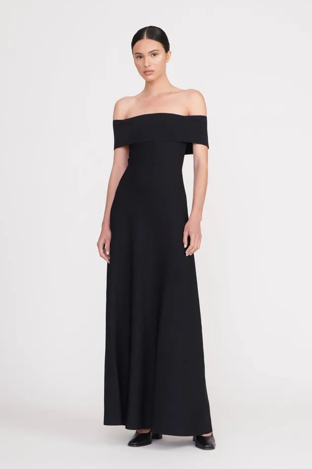 Women STAUD Dresses ARTISTRY DRESS BLACK