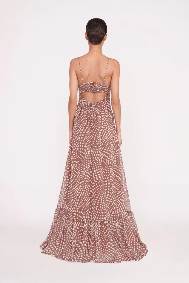 Women STAUD Dresses FLORENCE DRESS CLOVE WAVY DOT