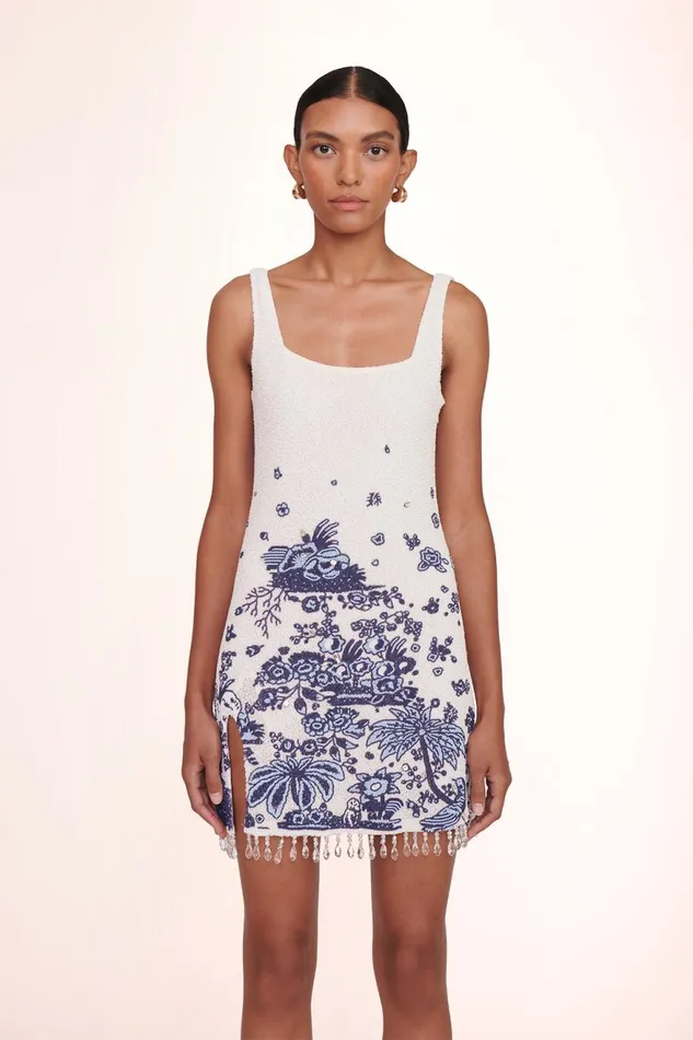 Women STAUD Dresses LE SABLE DRESS BLUE TOILE