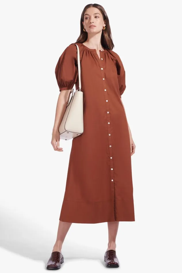 Women STAUD Dresses VINCENT DRESS TAN