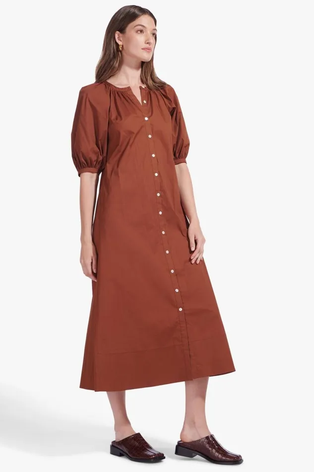 Women STAUD Dresses VINCENT DRESS TAN