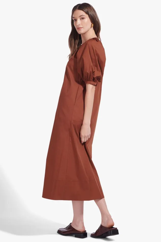 Women STAUD Dresses VINCENT DRESS TAN