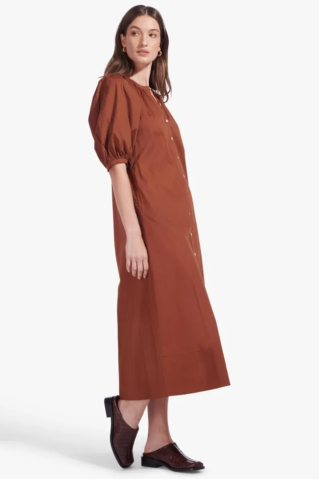 Women STAUD Dresses VINCENT DRESS TAN