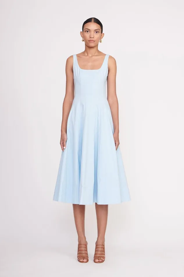Women STAUD Dresses WELLS DRESS FRENCH BLUE