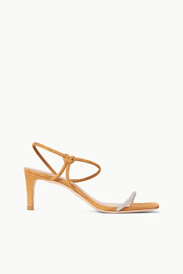 Women STAUD Heels LAUREL CRYSTAL HEEL RHINESTONE CASHEW SUEDE