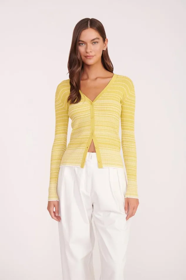 Women STAUD Knits CARGO SWEATER POLLEN WHITE