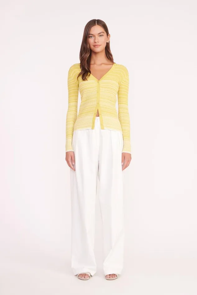 Women STAUD Knits CARGO SWEATER POLLEN WHITE