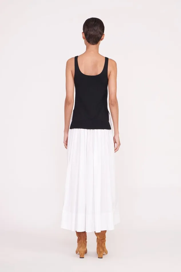 Women STAUD Knits COREY DRESS BLACK WHITE