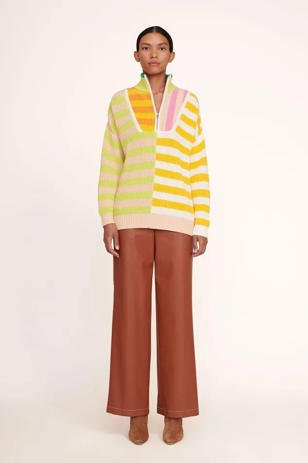 Women STAUD Knits HAMPTON SWEATER CAPRI STRIPE MULTI