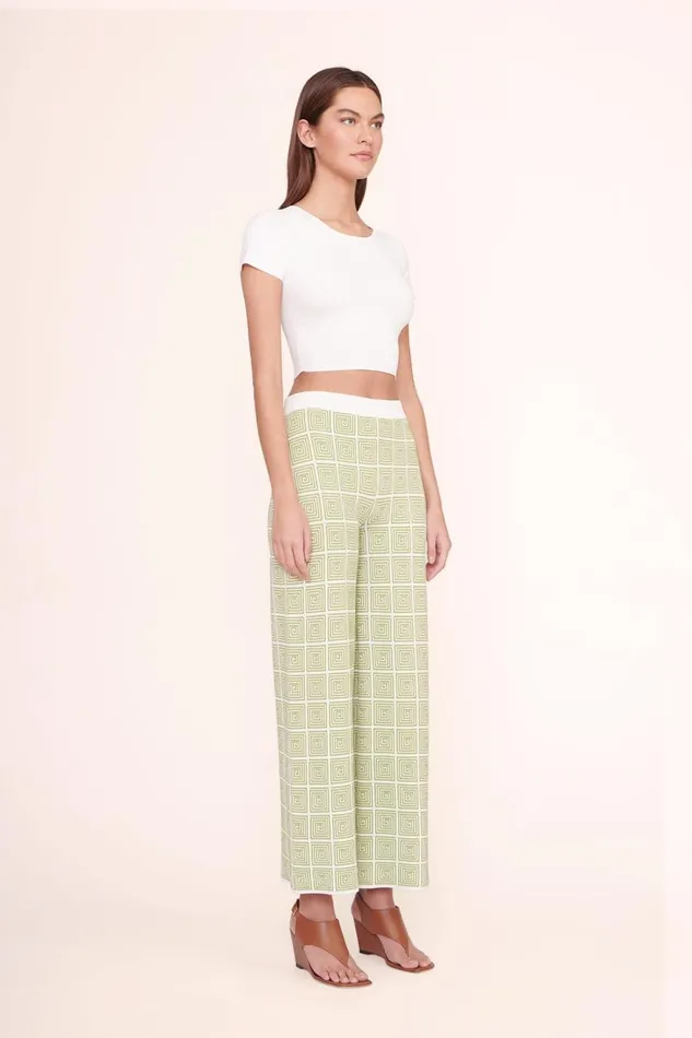 Women STAUD Knits ILA TOP WHITE