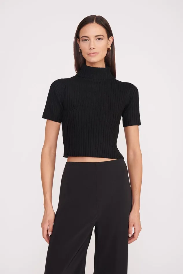 Women STAUD Knits LILOU SWEATER BLACK