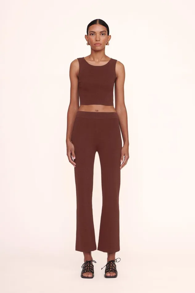 Women STAUD Knits NOOR TOP BARK