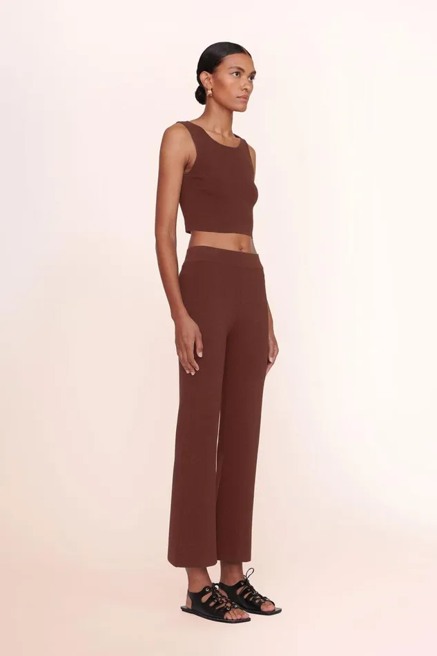 Women STAUD Knits NOOR TOP BARK