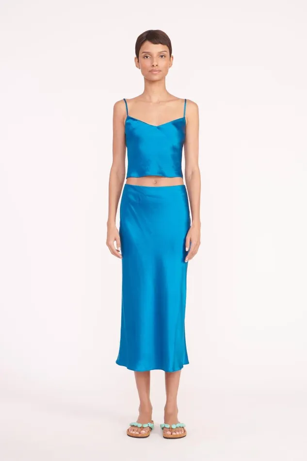 Women STAUD Occasion Dresses ANGELA SKIRT ISLAND BLUE