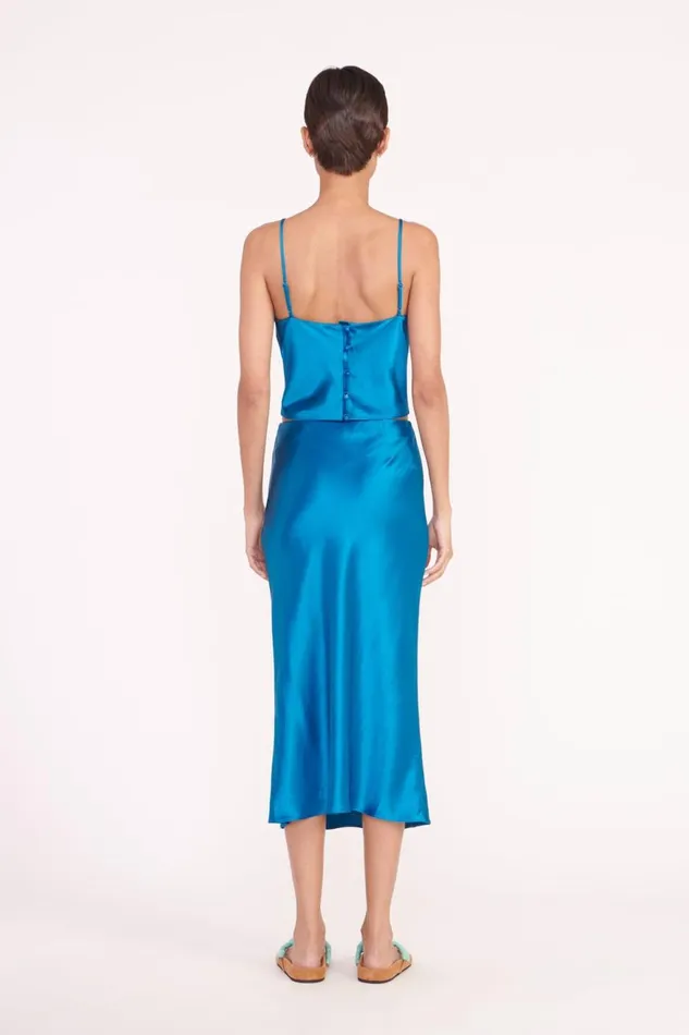 Women STAUD Occasion Dresses ANGELA SKIRT ISLAND BLUE Women STAUD Occasion Dresses ANGELA SKIRT ISLAND BLUE