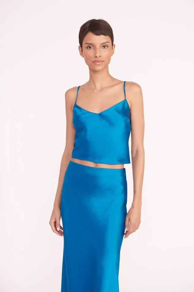 Women STAUD Occasion Dresses ANGELA SKIRT ISLAND BLUE Women STAUD Occasion Dresses ANGELA SKIRT ISLAND BLUE