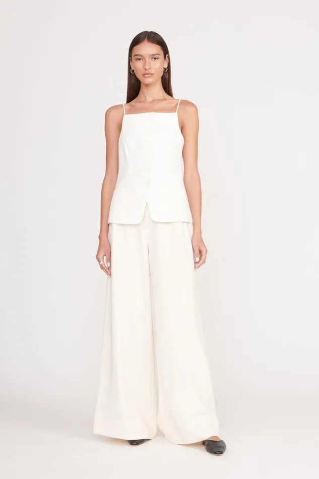 Women STAUD Occasion Dresses CALEB PANT ECRU