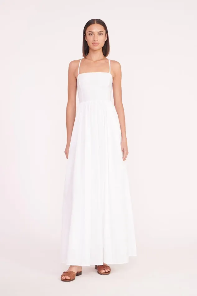 Women STAUD Occasion Dresses COURTNEY DRESS WHITE