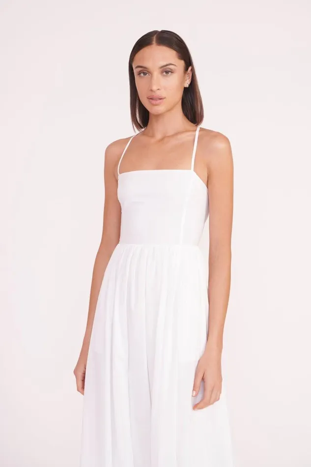 Women STAUD Occasion Dresses COURTNEY DRESS WHITE