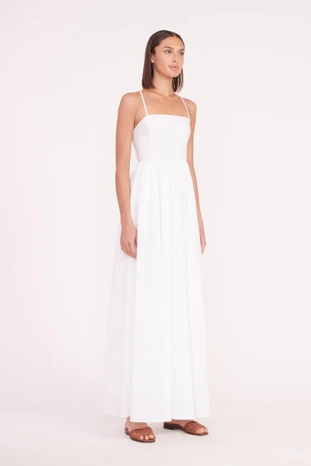 Women STAUD Occasion Dresses COURTNEY DRESS WHITE