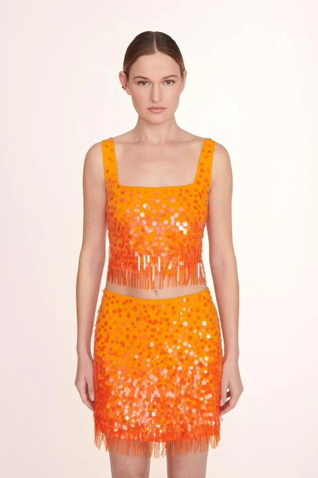 Women STAUD Occasion Dresses JASMIN TOP PAPAYA