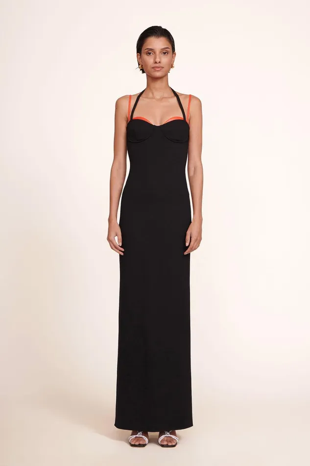 Women STAUD Occasion Dresses MASONITE DRESS BLACK CHERRY