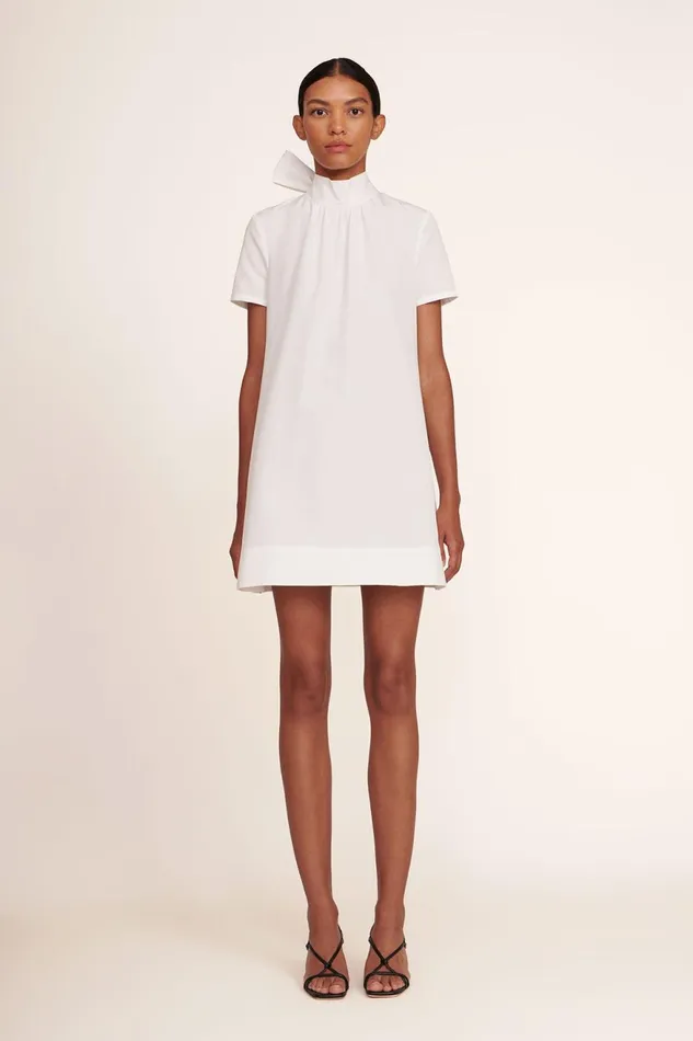 Women STAUD Occasion Dresses MINI ILANA DRESS WHITE
