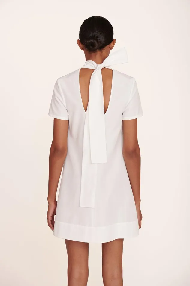 Women STAUD Occasion Dresses MINI ILANA DRESS WHITE