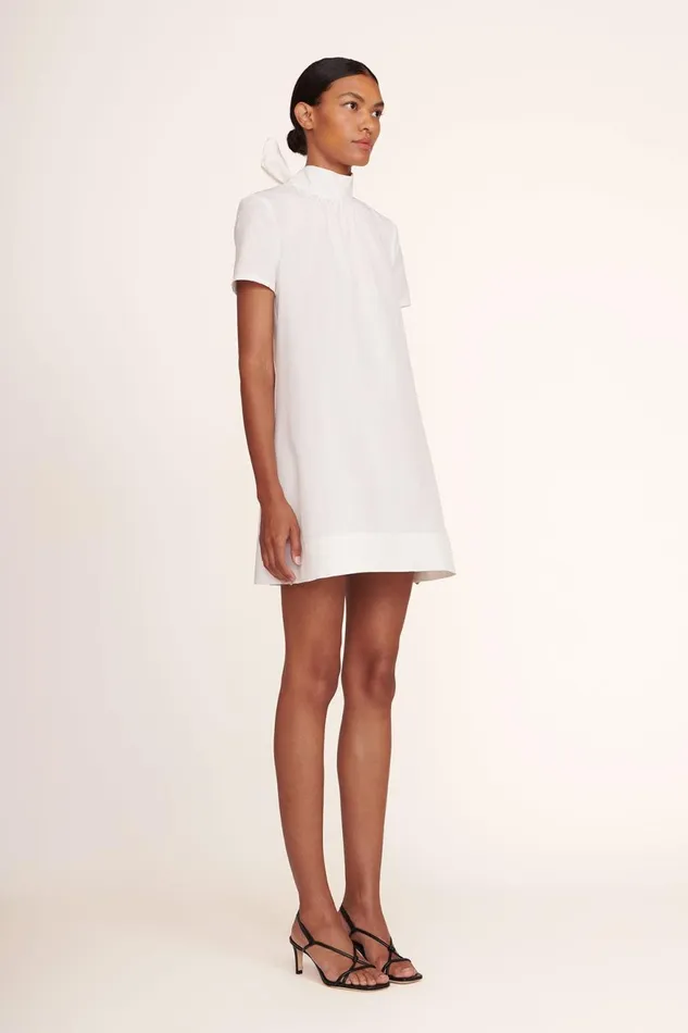 Women STAUD Occasion Dresses MINI ILANA DRESS WHITE