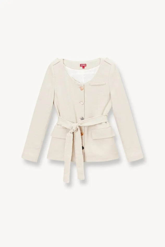 Women STAUD Outerwear and Jackets CHARLES BLAZER OAT MILK Women STAUD Outerwear and Jackets CHARLES BLAZER OAT MILK
