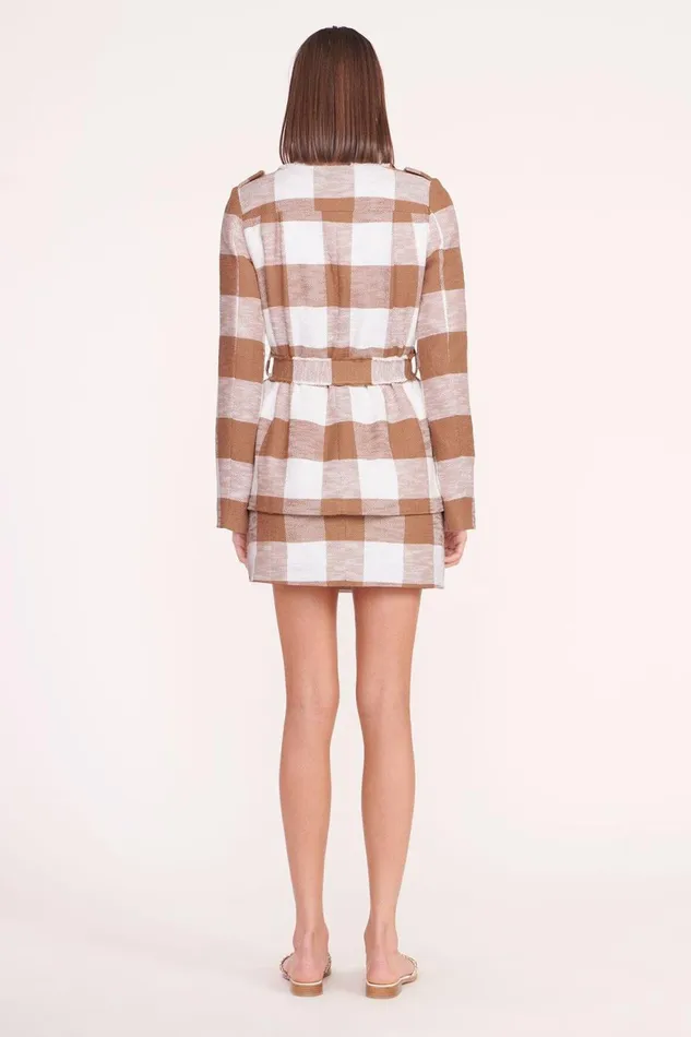 Women STAUD Outerwear and Jackets CHARLES BLAZER TOBACCO GINGHAM Women STAUD Outerwear and Jackets CHARLES BLAZER TOBACCO GINGHAM