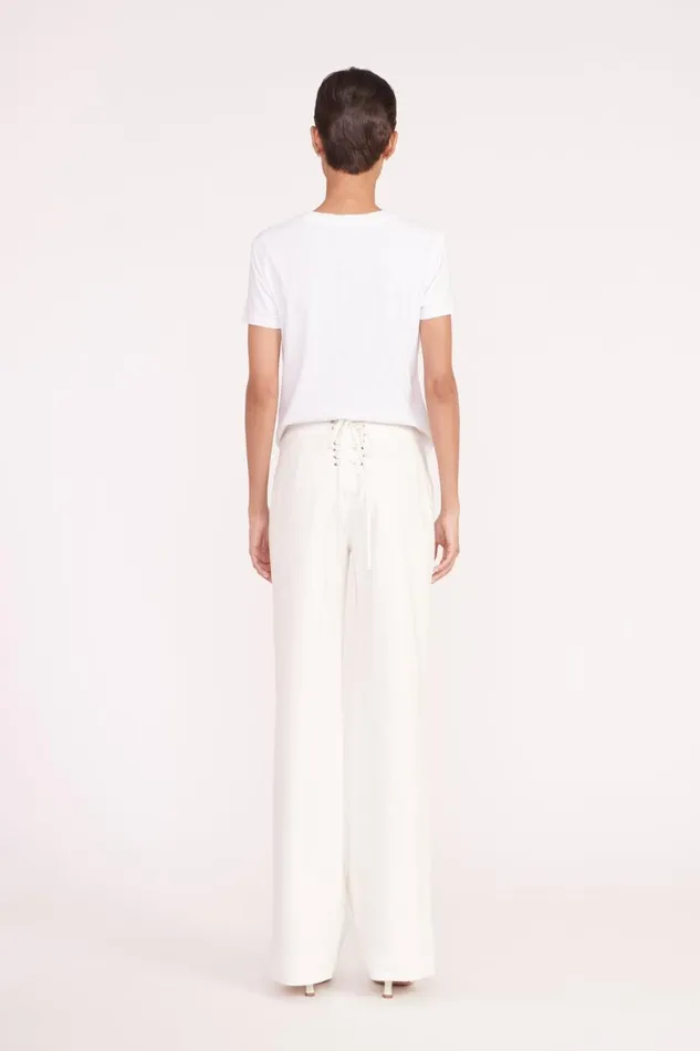 Women STAUD Pants and Shorts CARTER PANT WHITE