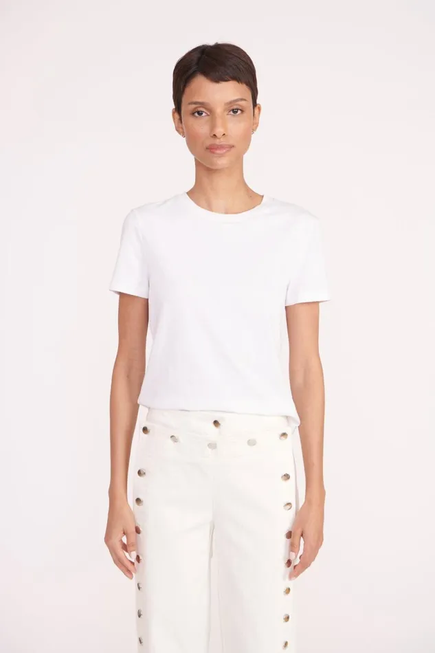 Women STAUD Pants and Shorts CARTER PANT WHITE