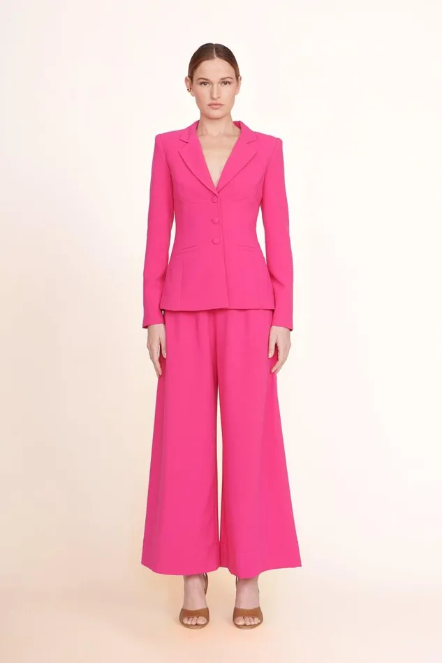 Women STAUD Pants and Shorts CROPPED CALEB PANT MAGENTA