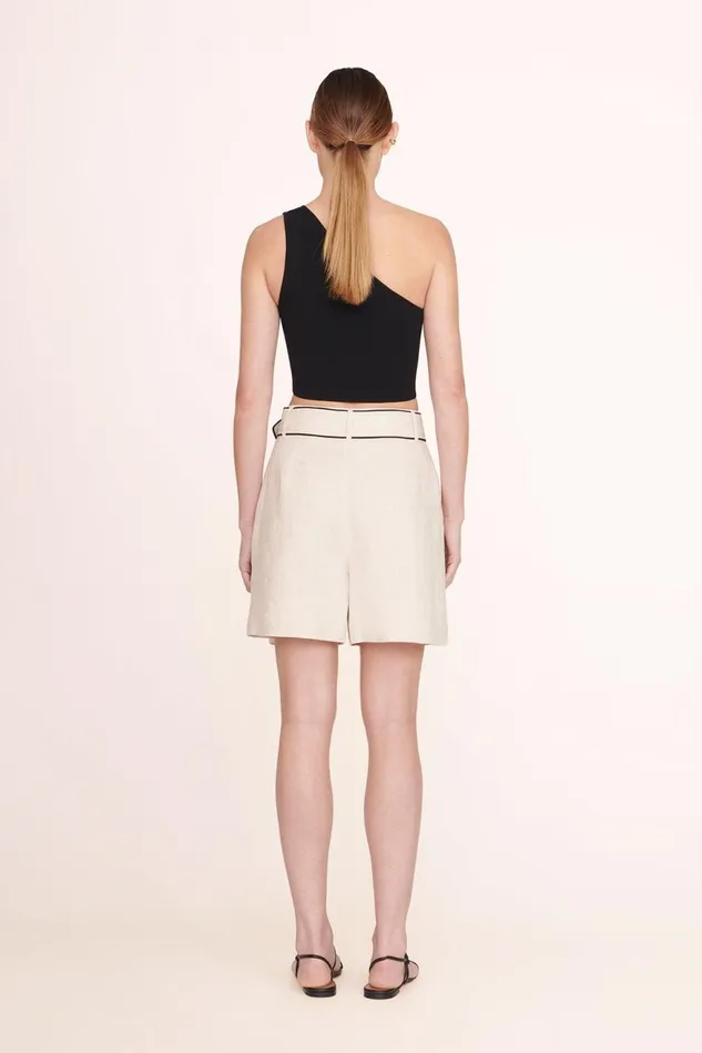 Women STAUD Pants and Shorts ERIS SHORT NATURAL BLACK