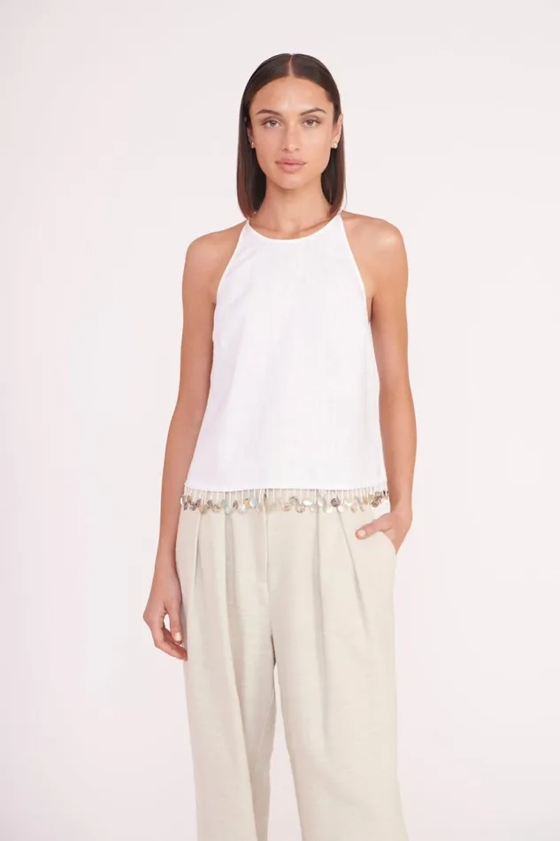 Women STAUD Pants and Shorts LUISA PANT OAT MILK