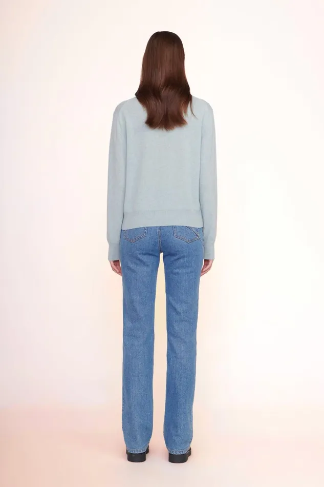 Women STAUD Pet Sweats and Knits CUSTOM STAUD X CBONZ CASHMERE SWEATER LIGHT BLUE
