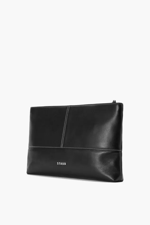 Women STAUD Shoulder LEO CLUTCH BLACK Women STAUD Shoulder LEO CLUTCH BLACK