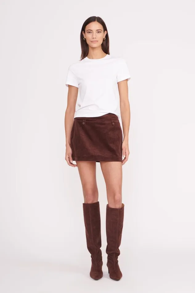 Women STAUD Skirts ANNETTE SKIRT MAHOGANY