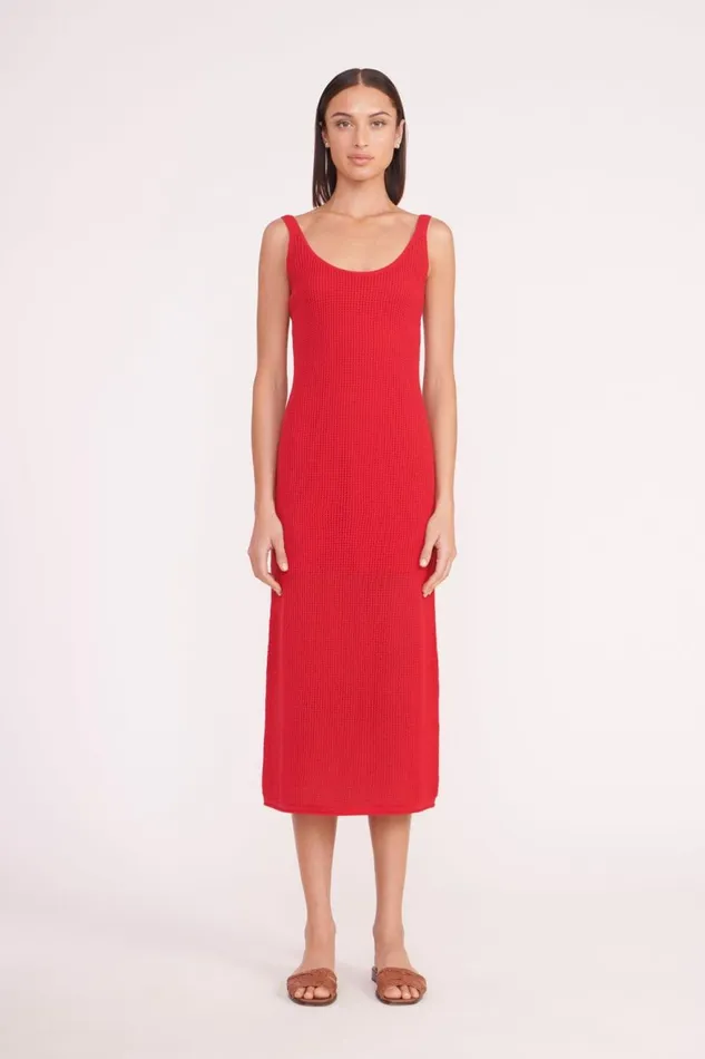 Women STAUD Swim JESSICA COVERUP DRESS RUBY