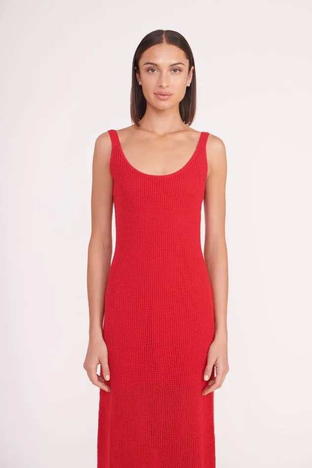 Women STAUD Swim JESSICA COVERUP DRESS RUBY Women STAUD Swim JESSICA COVERUP DRESS RUBY